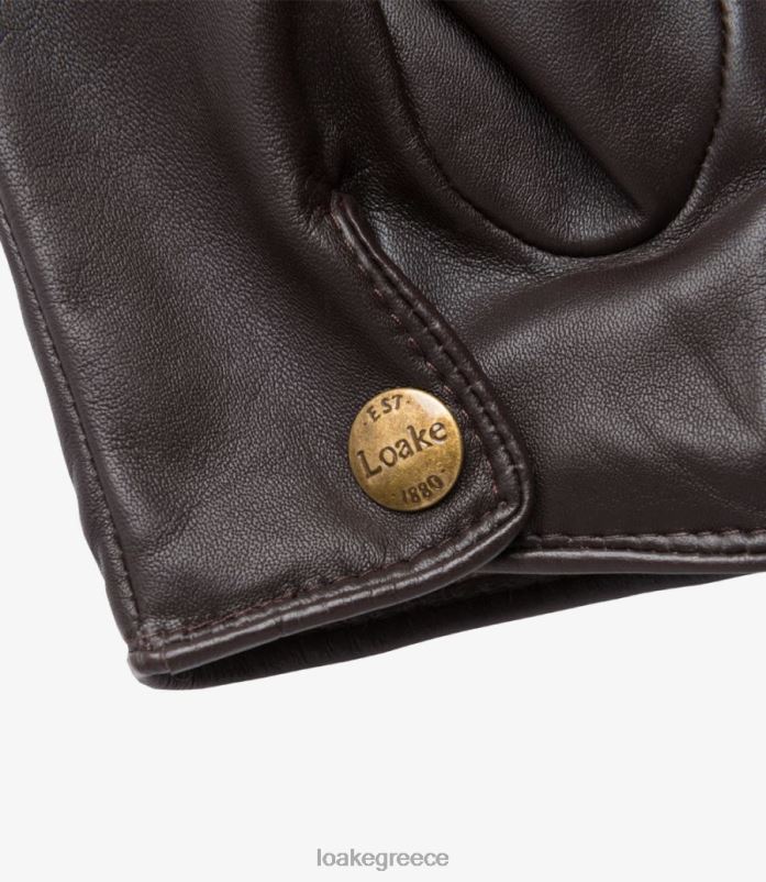 Loake γάντια shackleton δέρμα καφέ PVBJP241