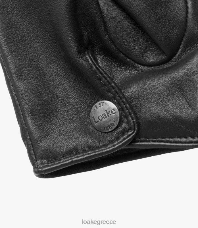 Loake γάντια shackleton δέρμα μαύρος PVBJP243