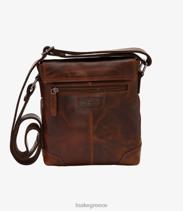 Loake τσάντα shoreditch δέρμα καφέ PVBJP230