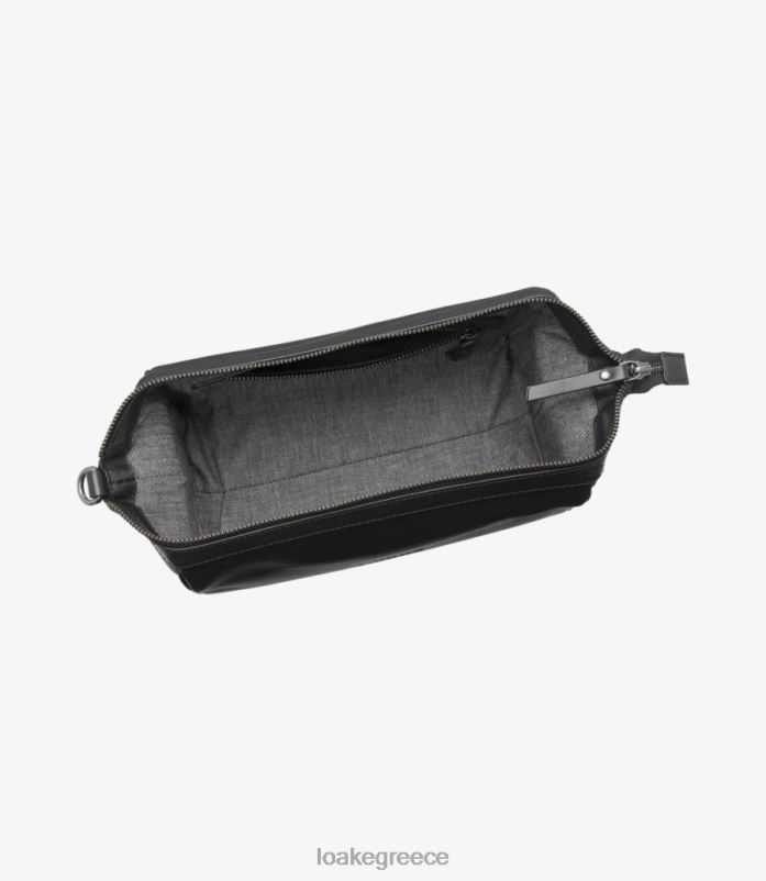 Loake τσάντα πλυσίματος Τάμεση δέρμα μαύρος PVBJP228