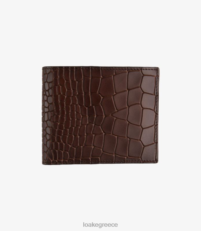 Loake lombard πορτοφόλι δέρμα σκούρο καφέ PVBJP233