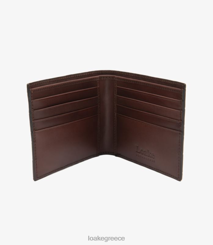 Loake lombard πορτοφόλι δέρμα σκούρο καφέ PVBJP233
