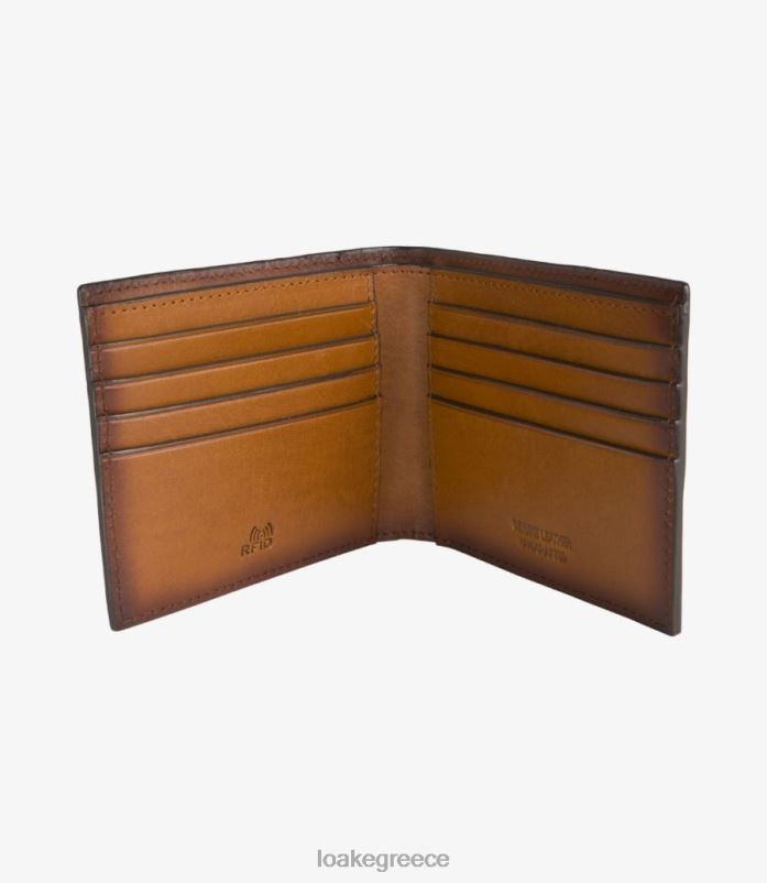 Loake πορτοφόλι midland δέρμα καφέ PVBJP234