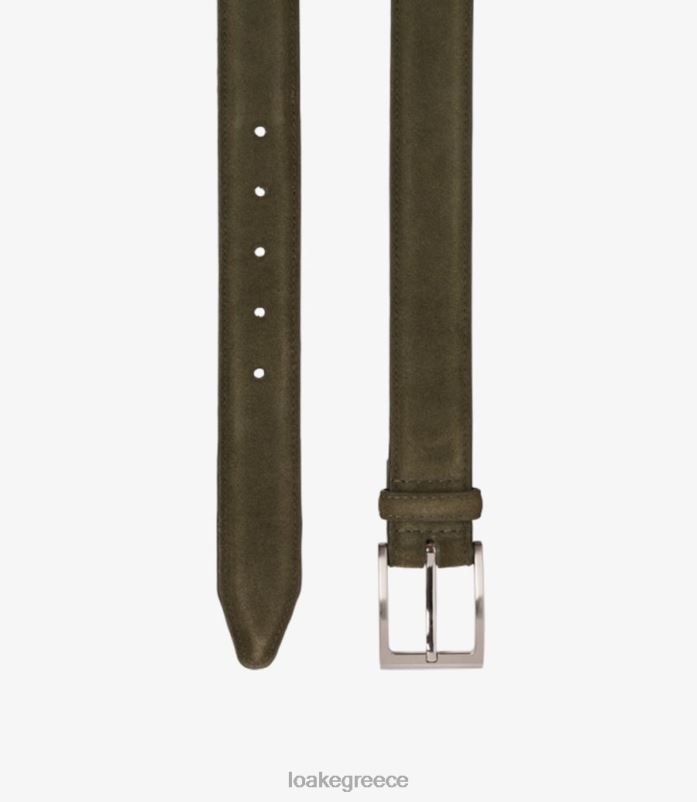 Loake ζώνη Γουίλιαμ αξεσουάρ πράσινο σουέτ PVBJP218