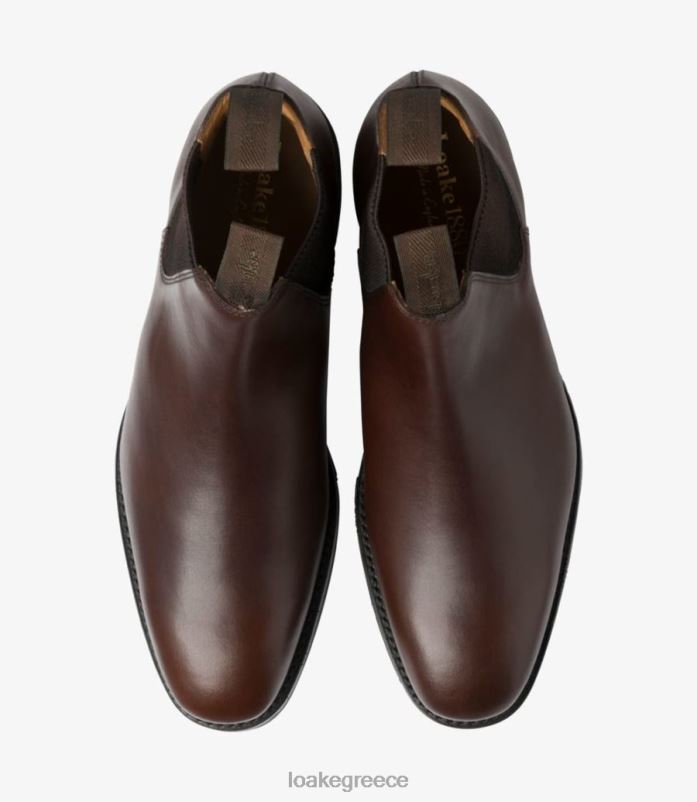 Loake τσάτσγουορθ μπότες σκούρο καφέ κέρινο PVBJP87