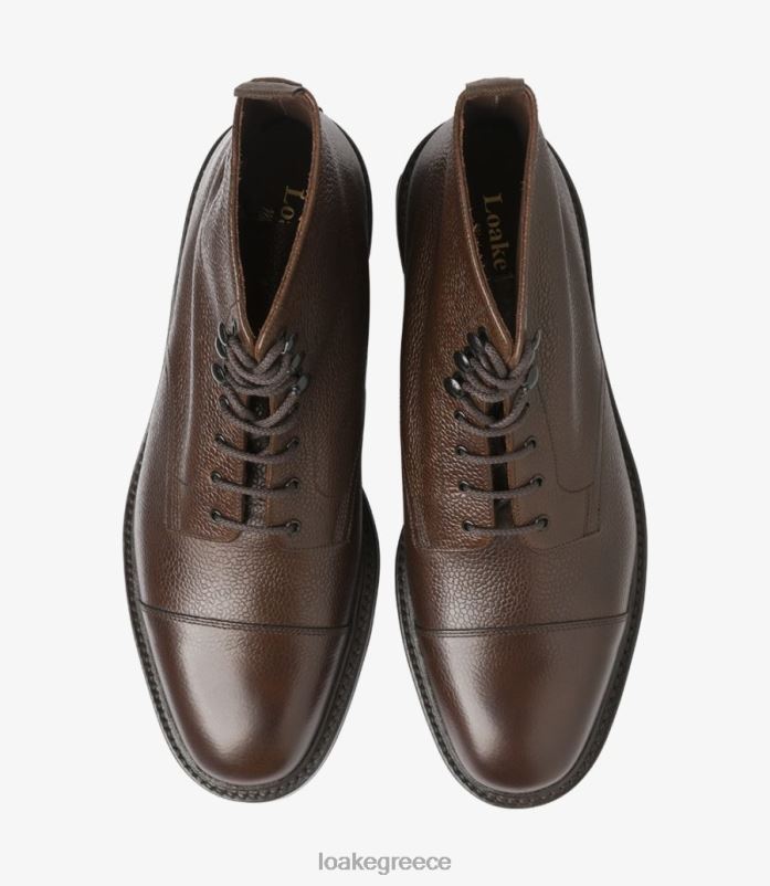 Loake Σέντμπεργκ μπότες σκούρο καφέ κόκκοι PVBJP129