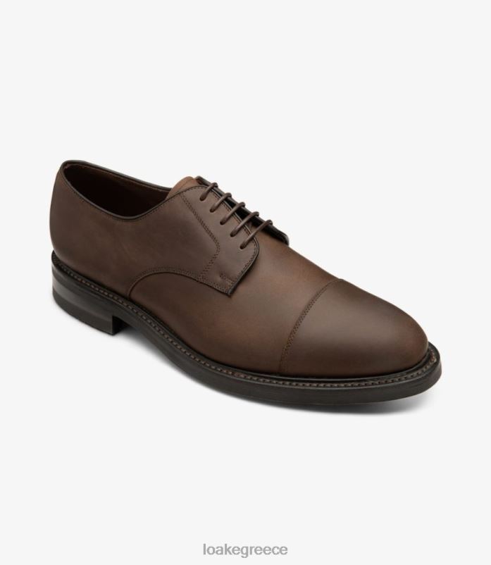 Loake άφθονα απλούς δεσμούς καφέ λαδωμένο nubuck PVBJP146
