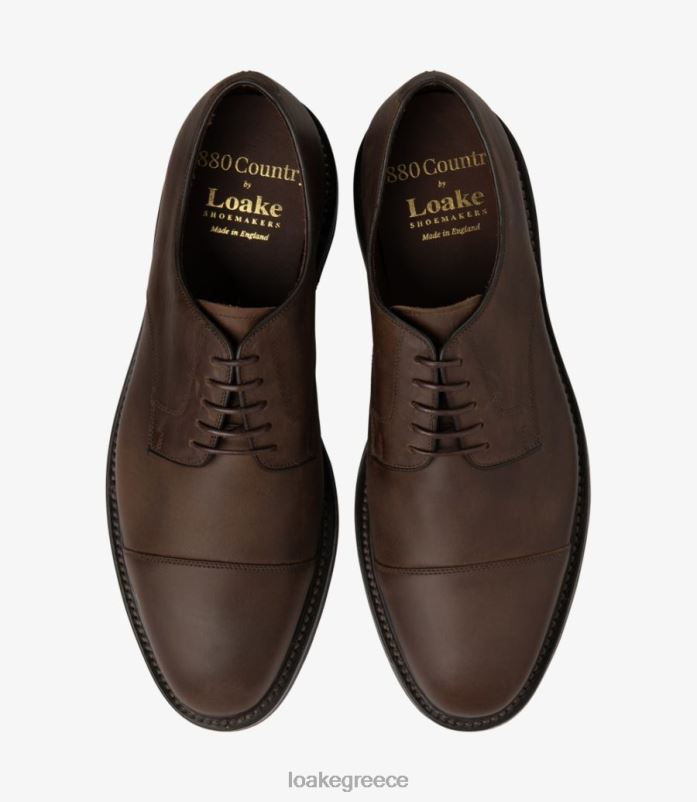 Loake άφθονα απλούς δεσμούς καφέ λαδωμένο nubuck PVBJP146