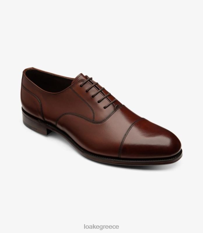 Loake stonegate απλούς δεσμούς ψημένο μαόνι PVBJP140