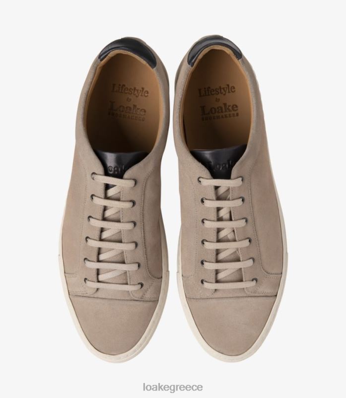 Loake παύλα αθλητικά παπούτσια και αθλητικά παπούτσια πέτρινο σουέτ PVBJP33