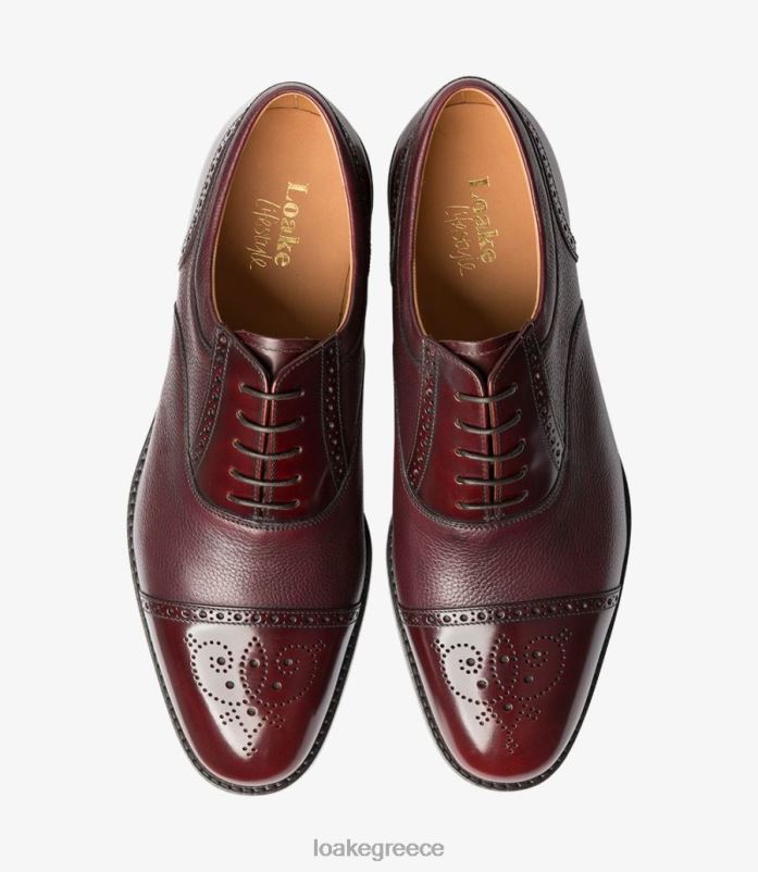 Loake woodstock καλύμματα ποδιών Βουργουνδία PVBJP196