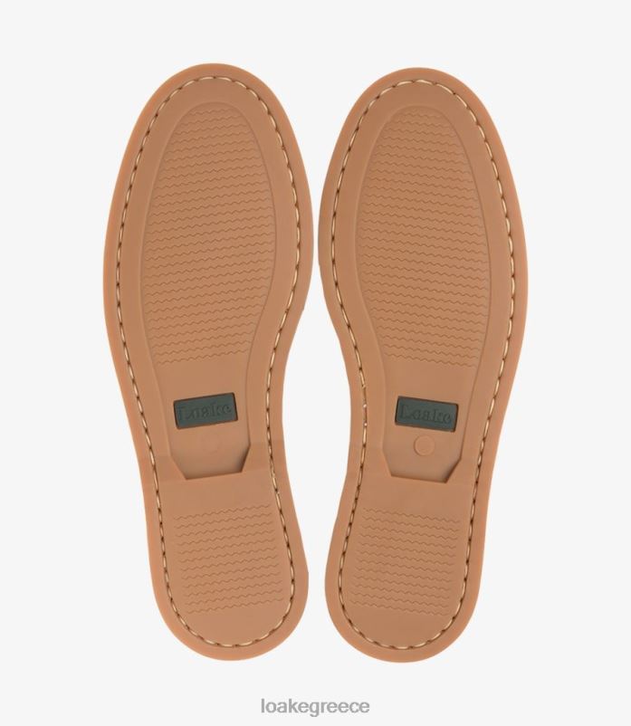 Loake lymington παπούτσια σκαφών καφέ λαδωμένο nubuck PVBJP79