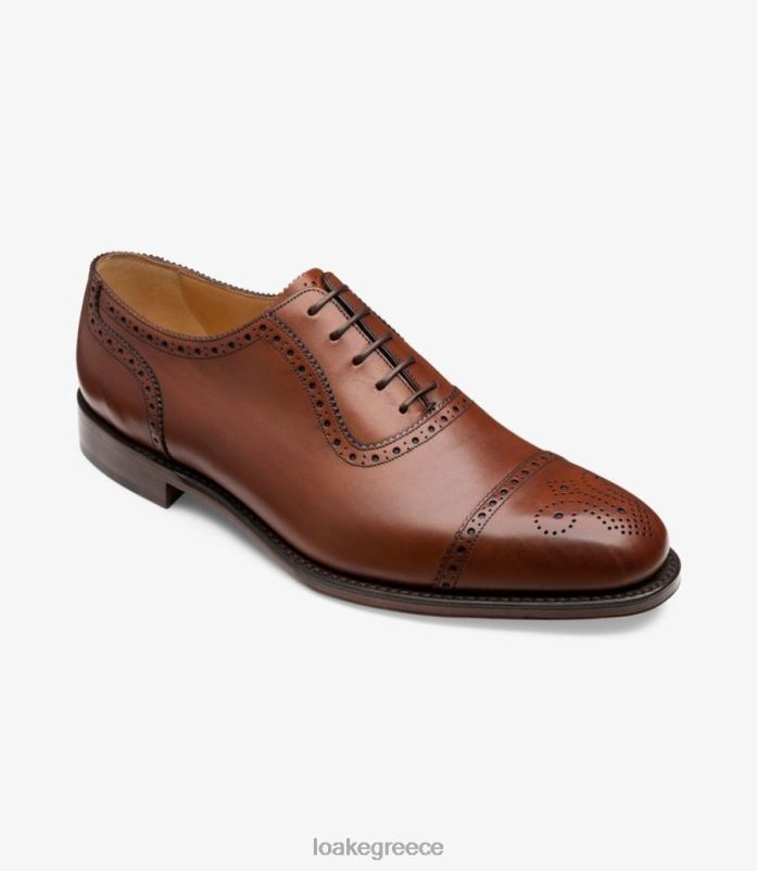 Loake νήμα semi brogues μαόνι PVBJP168