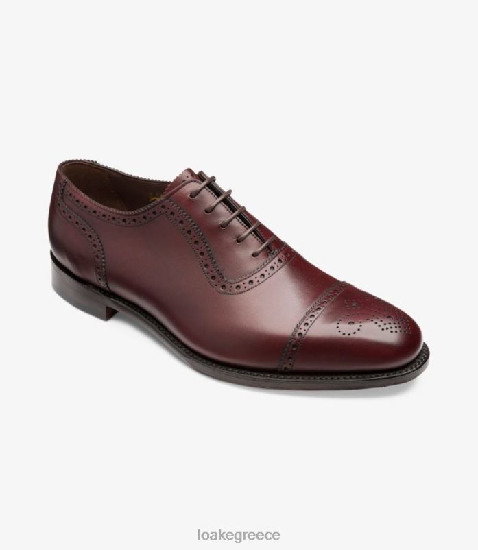 Loake νήμα semi brogues Βουργουνδία PVBJP169