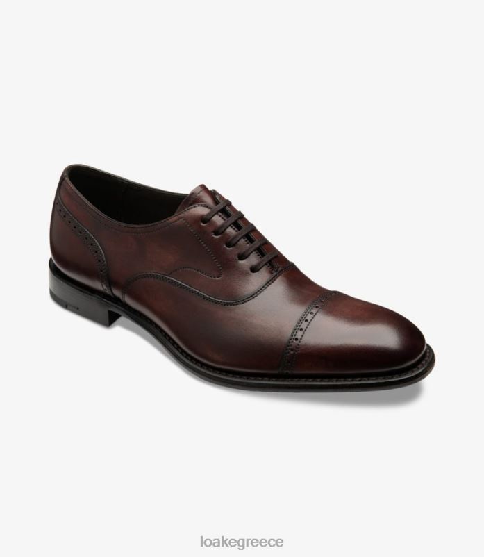 Loake Χιουζ semi brogues Βουργουνδία PVBJP173
