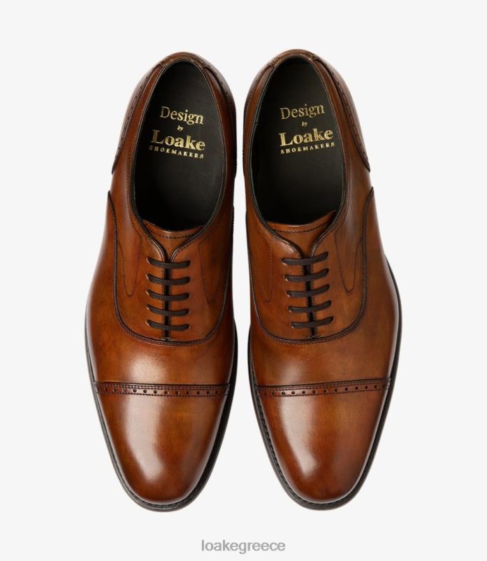 Loake Χιουζ semi brogues καστανιές PVBJP174