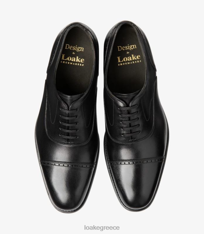 Loake Χιουζ semi brogues μαύρος PVBJP175